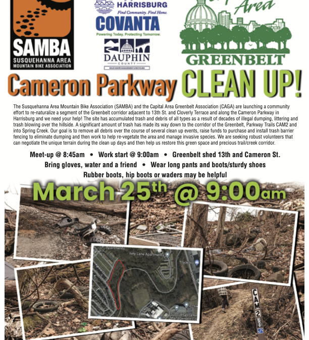 SAMBA announces Cameron Parkway Clean-Up project