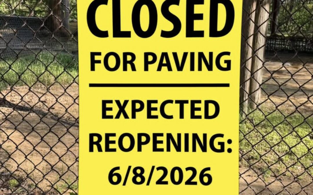Coleman Park Bicycle Playground closed for paving!